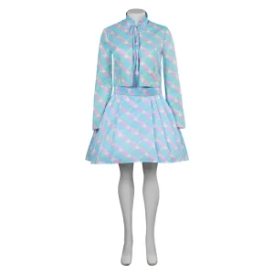 Enfant Barbie Bleu Robe Tenue Cosplay Costume Halloween