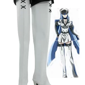 Akame ga KILL! Esdeath Général d'Empire Bottes Cosplay Chaussures