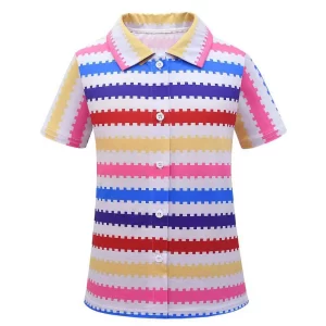 Enfant Allan Barbie Chemise Stries Cosplay Costume