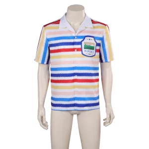 Adulte Barbie 1964 Ken Rayures arc-en-ciel Chemise Cosplay Costume