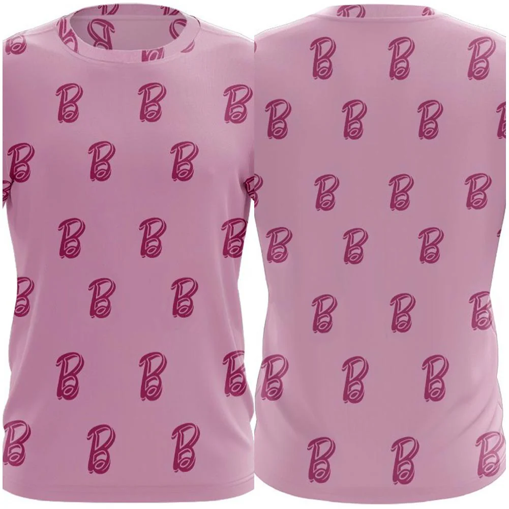2023 Barbie Ken T-Shirt Imprimé Alphabet Costume – Image 3