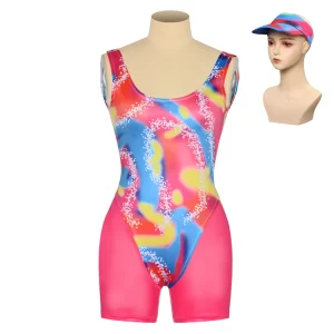 2023 Barbie Barbie Rose Rétro Margot Robbie Barbie Cosplay Costume Halloween Carnaval