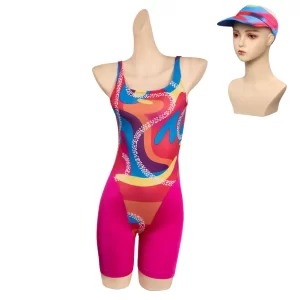 2023 Barbie Femme Margot Robbie Barbie Rose Ensemble Imprimé Costume