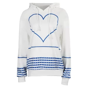 Adulte Barbie Femme Blanc Sweat à Capuche Costume