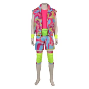 Enfant Barbie Ken Plage Tenue Ryan Gosling Rollerblade Tenue Cosplay Costume