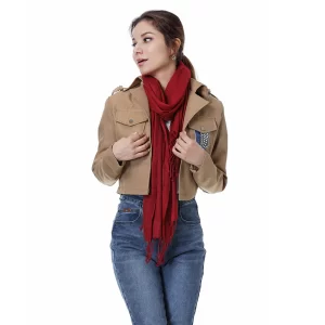 Attack on Titan Shingeki no Kyojin Mikasa·Ackerman Veste Cosplay Costume