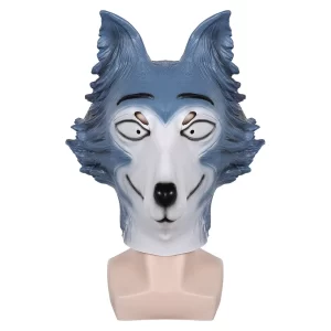 Beastars Legoshi Masque Bleu Cosplay Accessoire