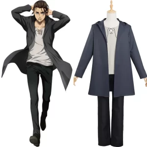 L'Attaque des Titans Shingeki no Kyojin Eren Jäger Cosplay Costume