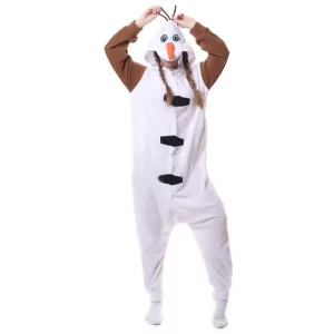 Frozen Olaf Pyjama une Pièce Cartoon Cosplay Costume