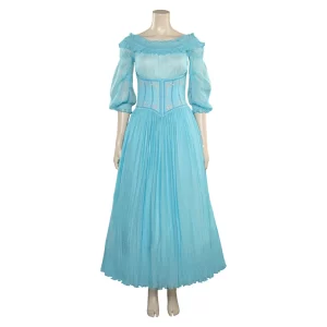 La Petite Sirène The Little Mermaid Ariel Bleu Robe Cosplay Costume