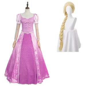 Princesse Déguisement Raiponce Robe Cosplay Costume