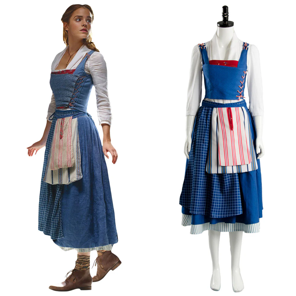 24h 2017 La belle et la bête Belle Emma Watson Cosplay Costume – Image 9
