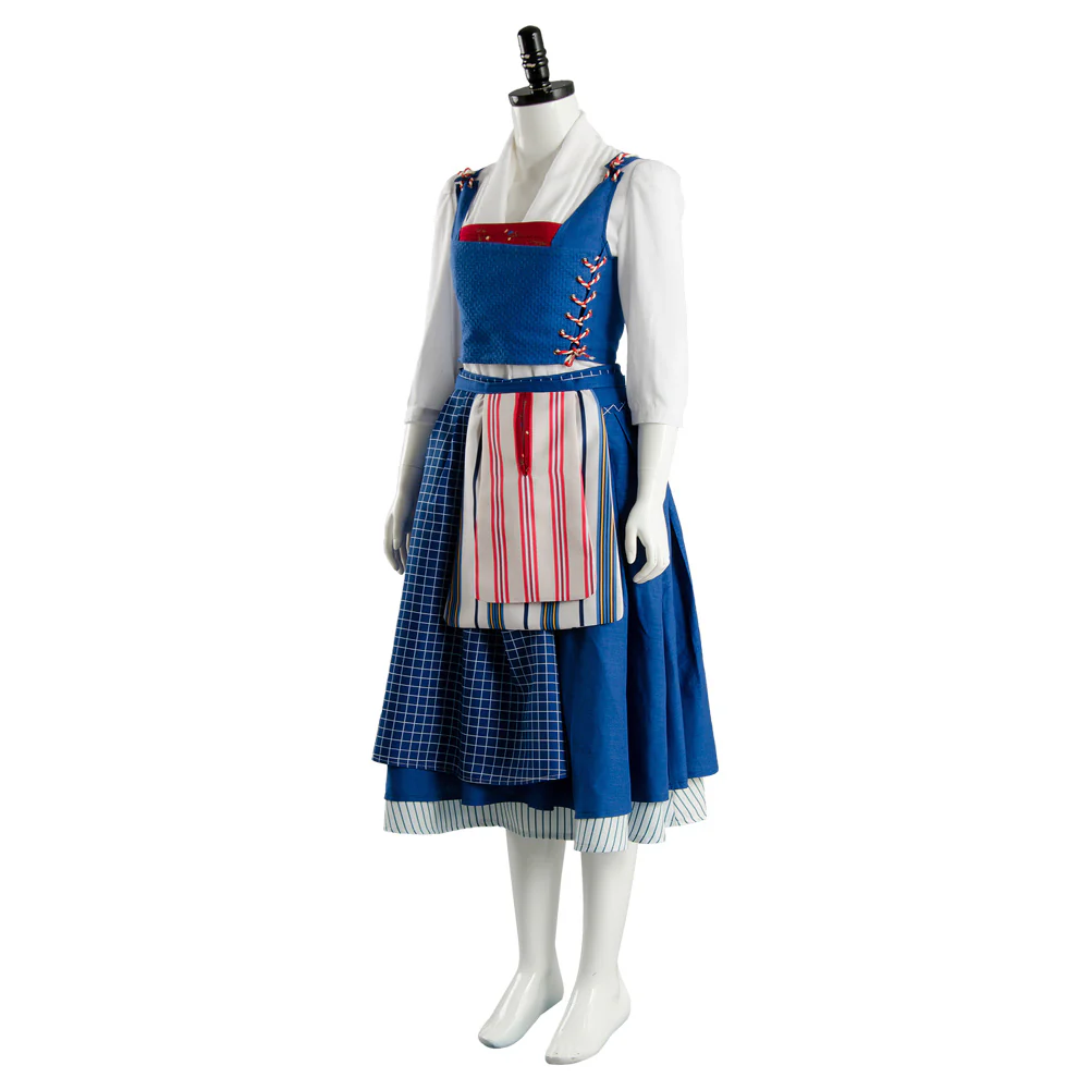 24h 2017 La belle et la bête Belle Emma Watson Cosplay Costume – Image 3