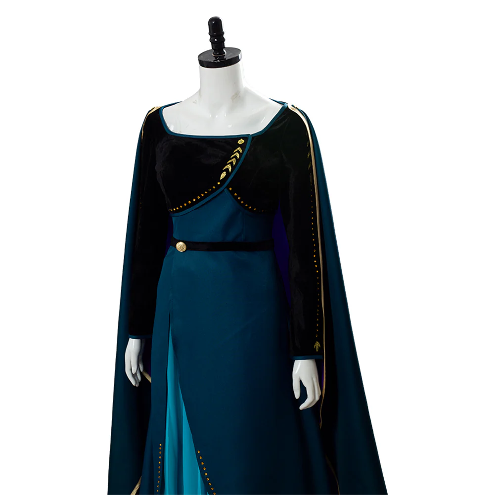 La Reine des Neiges 2 Anna Corronnement Robe Cosplay Costume – Image 6