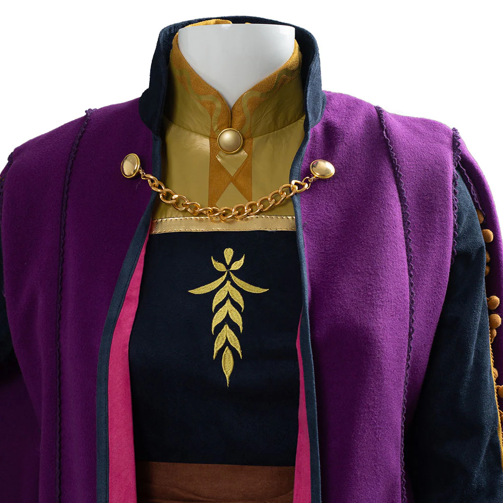 La Reine des neiges 2 Anna Cosplay Costume – Image 8